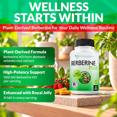 DOCTOR RECOMMENDED SUPPLEMENTS Doctor-Berberine -120vcap Berberine Hcl Supplement