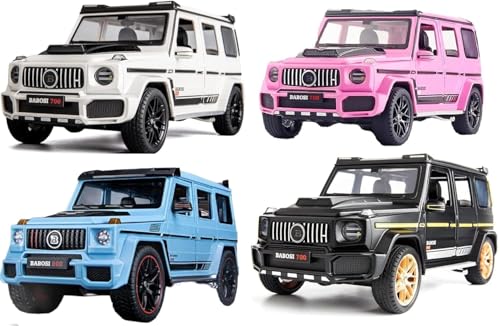 Image of Merceedes Brabus 700 Benz AMG 1:32 Model Car with Box, Zinc Alloy Pull Back Toy car with Sound and Light for Kids Boy Girl Gift [Colors as Per Stock] (Merceedes Brabus 700 1:32)