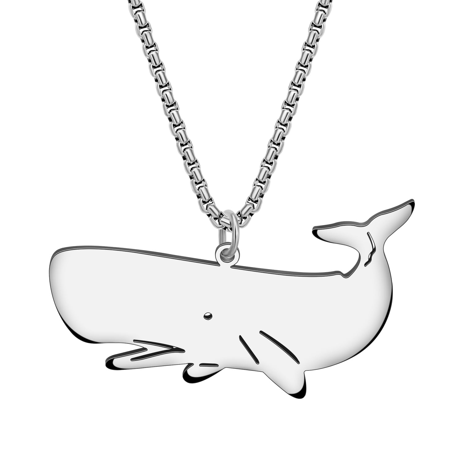 Collana In Acciaio Inossidabile Con Ciondolo Animale Marino – Placcata Oro 18K – Squalo, Delfino, Granchio O Tartaruga – Ipoallergenica – Regalo Donna E Ragazza – DALANE - 5