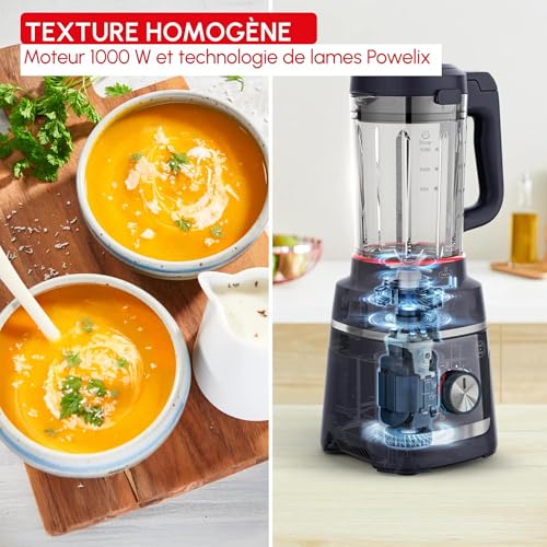 Moulinex Blendforce Cook Blender chauffant 5 programmes automatiques LM5768F0 - vue 5