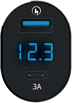 Rekkles Tel?fono m?vil del Cargador del Coche a Prueba de Fuego PC aleaci?n de Aluminio PD Quick Charge 3.0 Dual USB Cargador de mechero de visualizaci?n 5V 3A Rekkles Tel?fono m?vil del Cargador del Coche a Prueba de Fuego PC aleaci?n de Aluminio PD Quick Charge 3.0 Dual USB Cargador de mechero de visualizaci?n 5V 3A