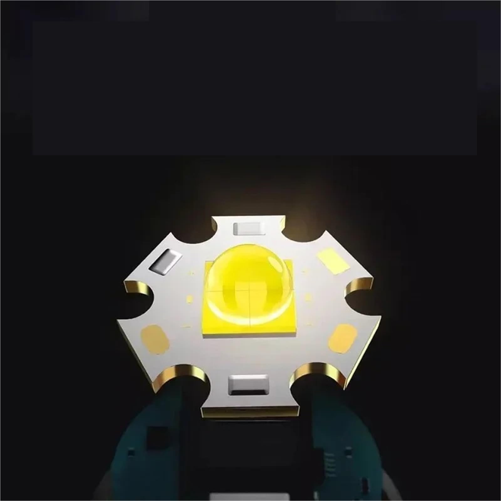 Torcia LED Torcia a LED con luci laterali, torcia ad alta potenza, lampada da campeggio tattica ricaricabile tramite USB,campeggio