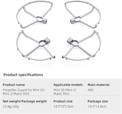 Miniatura 2 de HePbak Para DJI Mini SE21 Hélice Guardia Drone Protector Instalación Rápida Cubierta Protectora Jaula Protectora Accesorios Drone Piezas