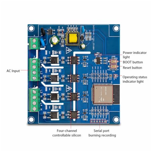 Triac BT137S module 4 canaux commutation WiFi interrupteur domotique - 4