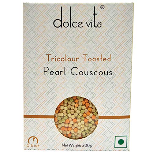 Image of Dolce Vita Tri-color Toasted Pearl Couscous, 200 grams