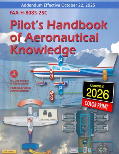 Pilot’s Handbook of Aeronautical Knowledge - FAA-H-8083-25C: (Color Print)
