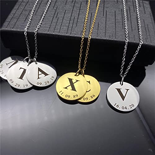 Collier initial d'or personnalisé en finition haut de gamme et design épuré