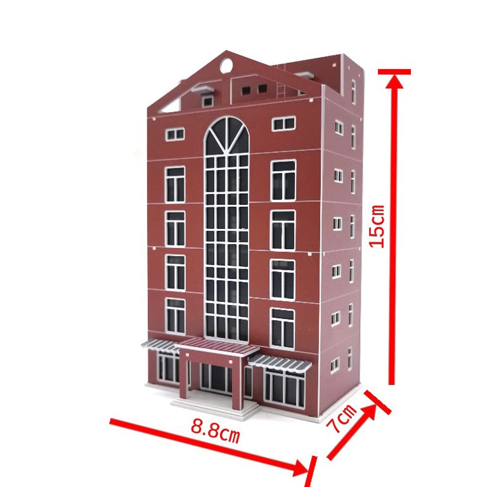 N Escala Edificio 1:150 Tren Ferrocarril Ciudad Moderna Centro Comercial Edificios Casa Montada Arquitectónica para Modelo Tren Diseño