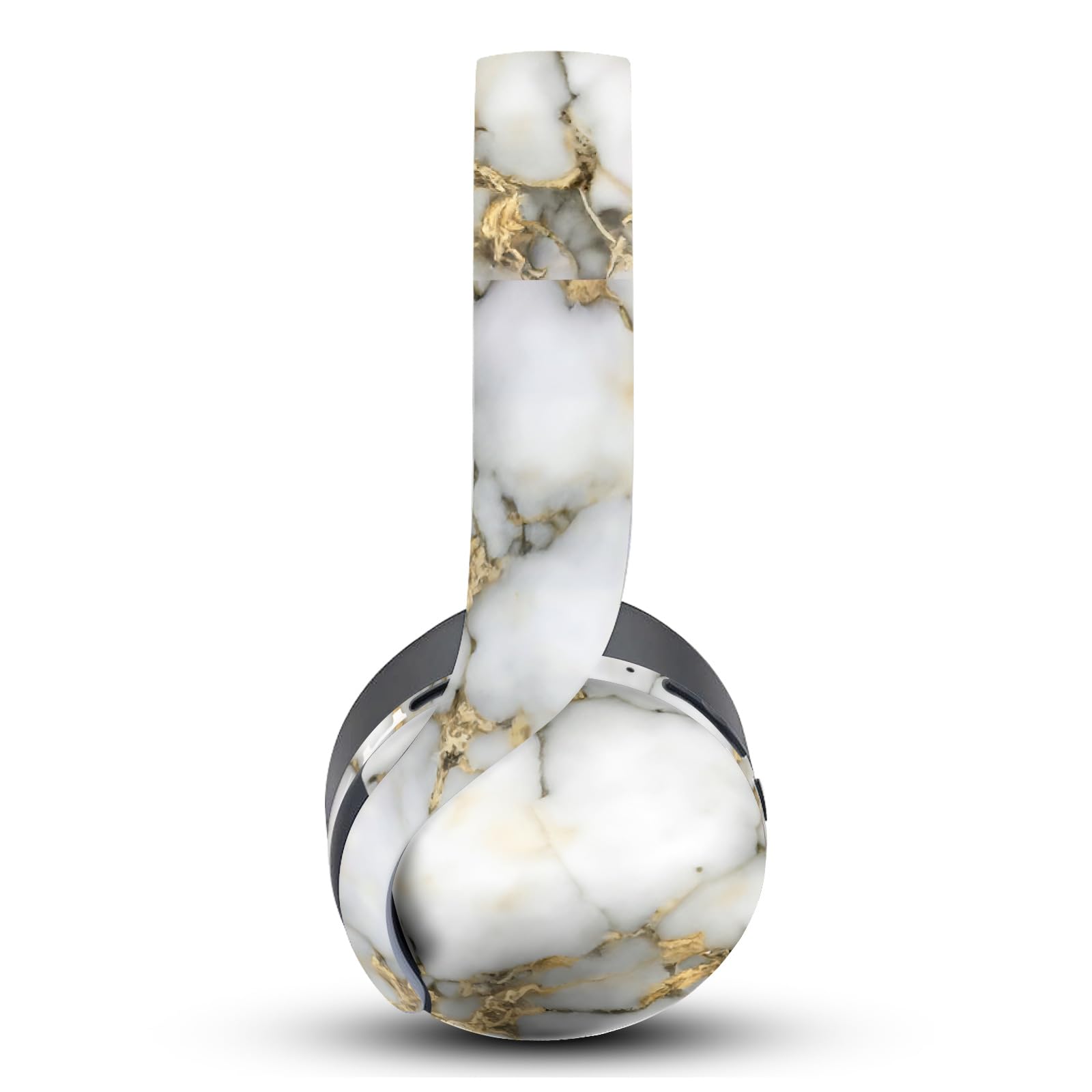 Head Case Designs White and Gold Marble Vinyl Sticker Skin Decal Cover Compatible with Sony PlayStation PS Pulse 3D Headset