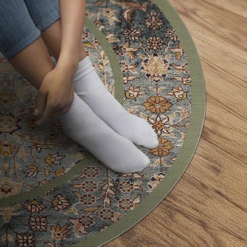 Tapis vinyle ø90 cm entretien facile et PVC résistant à la rayure