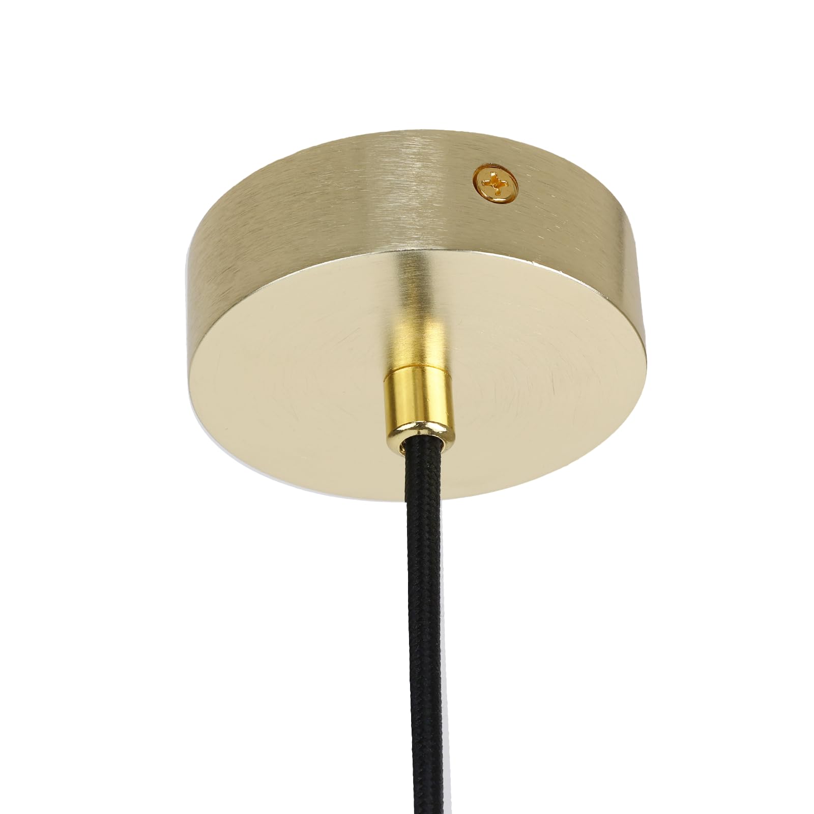 Alpinaluz Lámpara Colgante Tubular de Aluminio para Techo, Diseño Moderno y Minimalista de 20 cm con Casquillo GU10 y Cable Textil de 120 cm (Pack de 2 Dorado)
