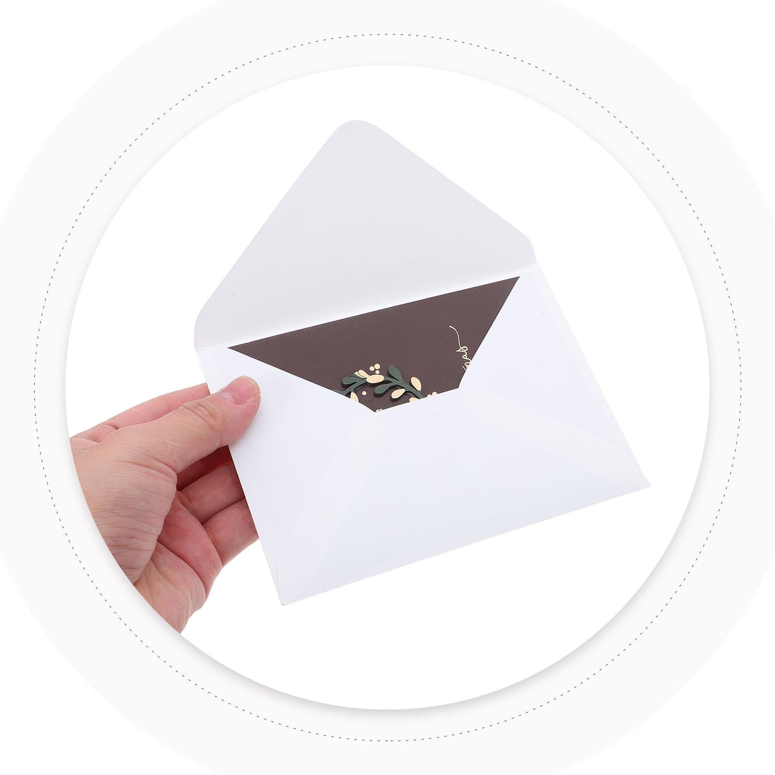 SEWACC 20 Cartes de Vœux de Noël Vintage avec Enveloppes Papier Vierge Intérieur Design Couronne Festive Format Standard Cartes Festives pour Messages Personnalisés et Occasions de