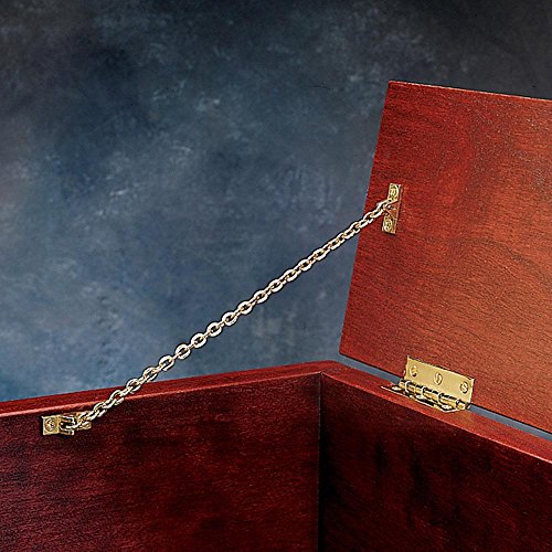Decorative Chain Support – Heavy Duty Chain Link for Trunk or Chest Lids - Durable Vintage Hardware – Brass Hardware w/Mounting Plate & Screws for Easy Installation