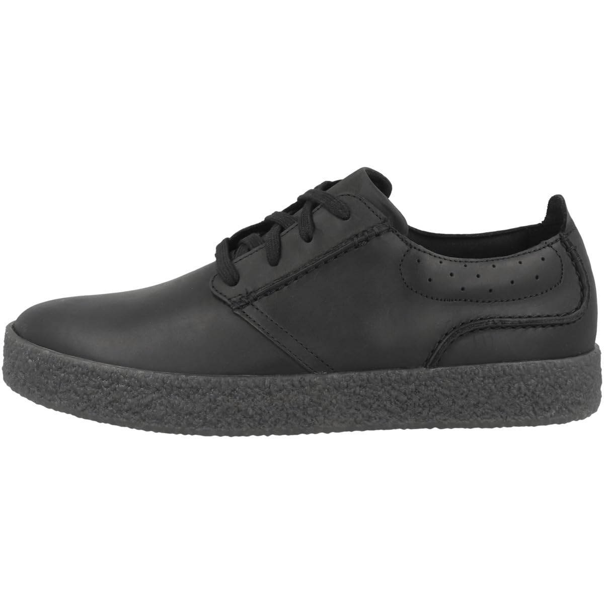 Clarks Para Hombre. 26179705 Zapatos De Piel Street Hill Negro (42.5), Plano, Cordones, Casual-image