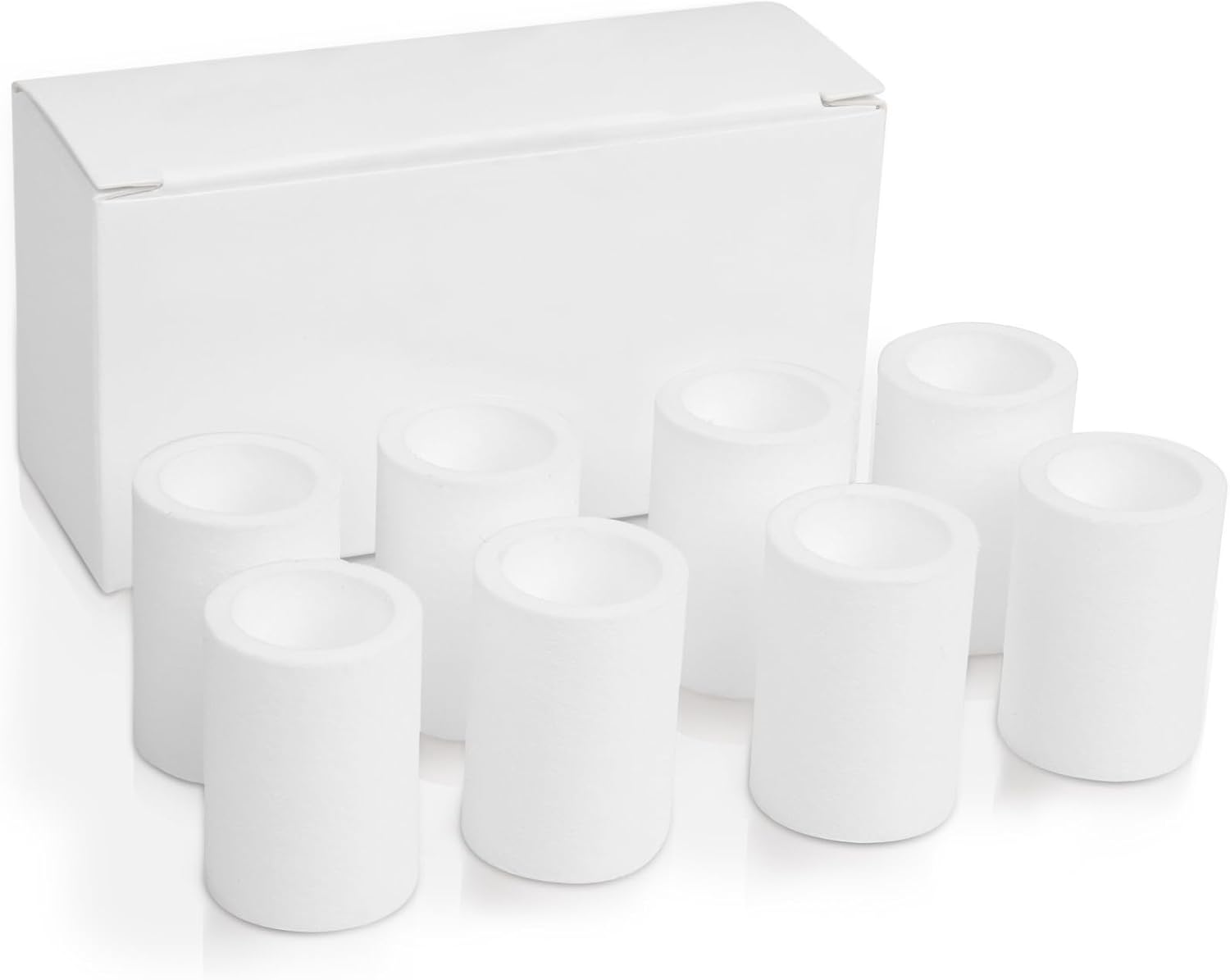 8 Pcs Faucet Filter Purifier Replacement for Kitchen Sink/Bathroom Sink PP Cotton for Faucet Extender Strong Filter Improve Water Conditions Removes Chlorine Fluoride Heavy Metal