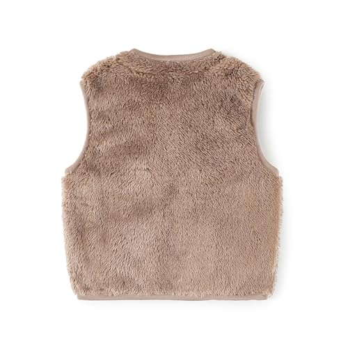 Baby Boys Girls Fleece Vest Zip Up Cute Bear Jackets Fuzzy Fall Winter Warm Clothes Newborn Outwear for Toddler Infant2