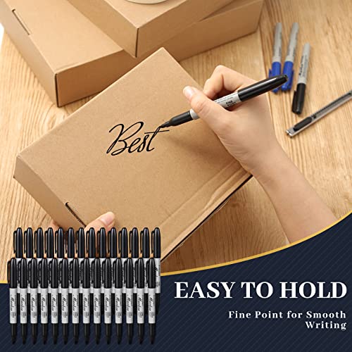 Permanent Markers Bulk Black Permanent Marker Set Fine Point Marker Pens Work On Wood, Metal, Stone, Glass(300 Pack) #TOP3