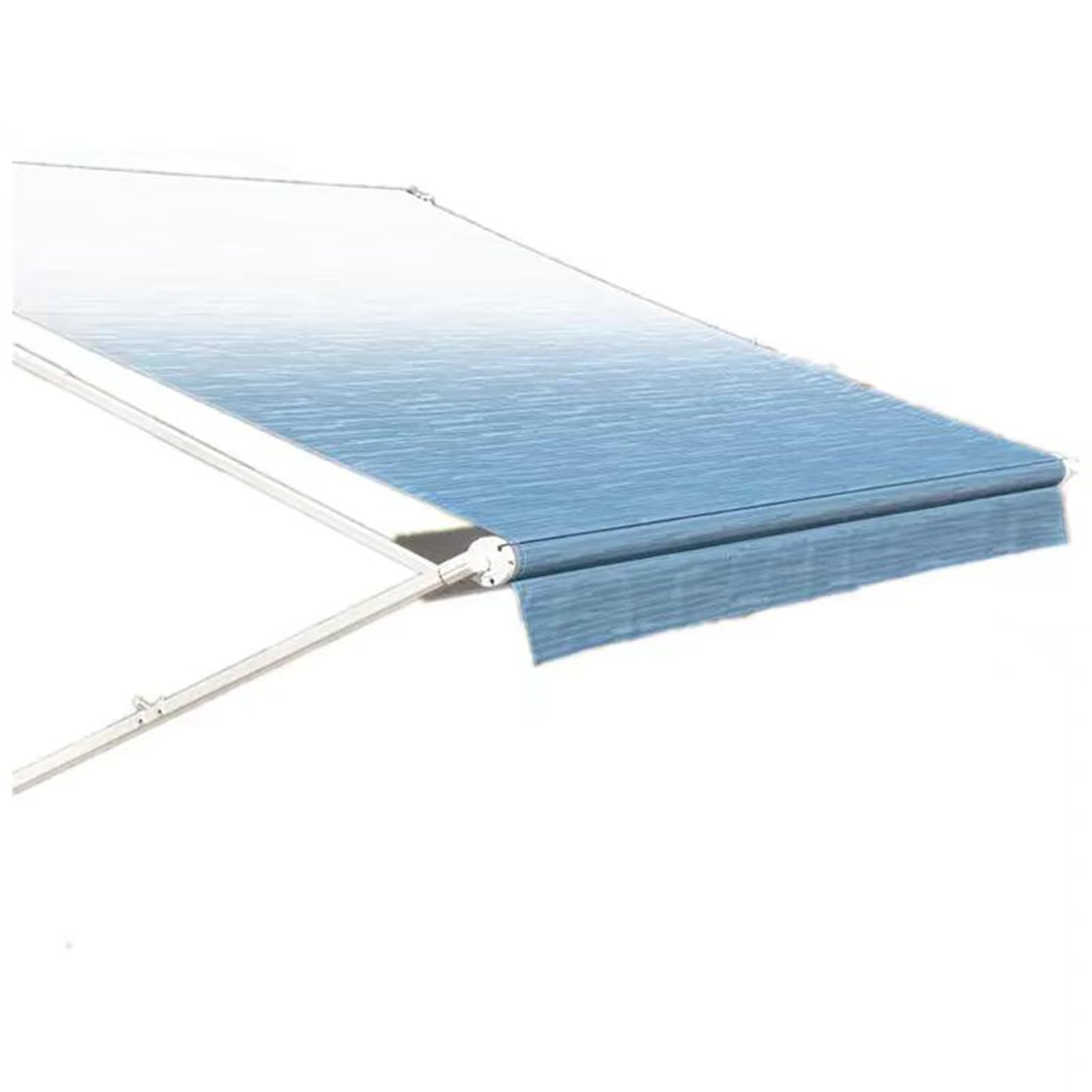 KJHYYPPOutdoor Awning, Rainproof Sunproof Canopy, Suitable for RVs Trailers, Blue White, 4mx2.5m