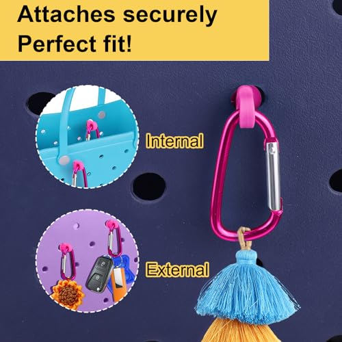 Image of Mity rain Key Holder for Bogg Bag, Accessories for Bogg Bags Original X Large, Insert Charm Carabiner Keychain for Beach Bag