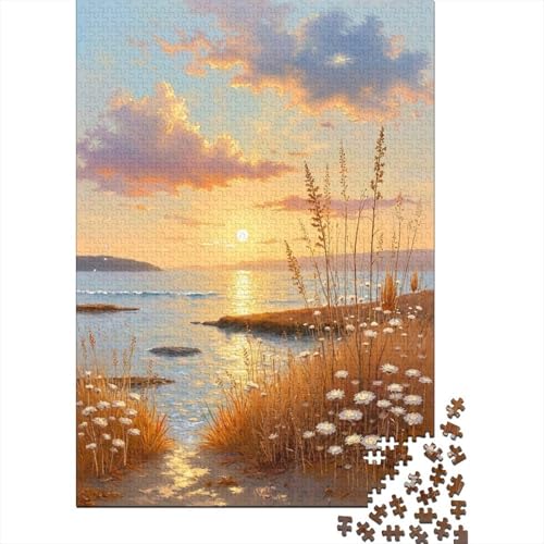 Puzzle de 1000 piezas contra el estrés, paisaje costero para adultos exigentes