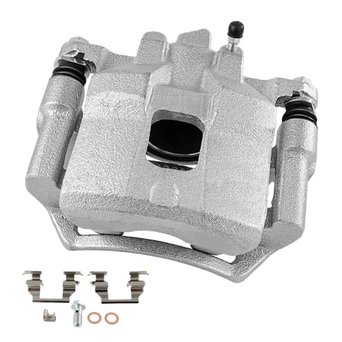 Image of cciyu Front Left Disc Brake Caliper Assembly with Bracket 19-B2048 | For Chevy For Prizm L4 1.8L 1998-2002, For Toyota For Corolla L4 1.8L 1998-2002