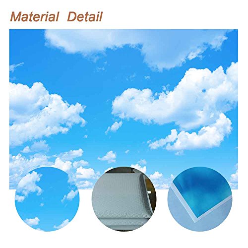 Fuermor 10X7Ft Blue Sky White Clouds Photography Backdrop Studio Photo Props Party Decor Gefu654 #TOP5