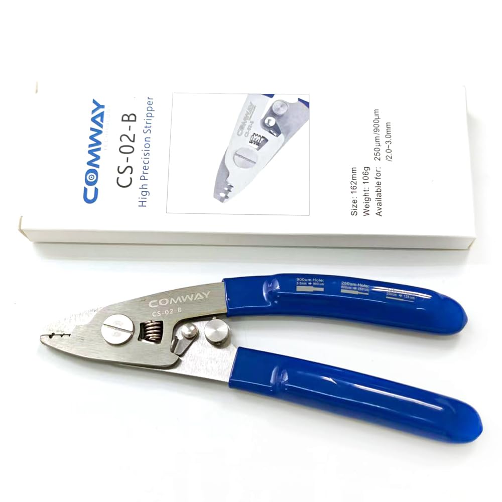 COMWAY CS-02-B Pince à dénuder à fibre optique 3 ports 125 250 900 micromètres