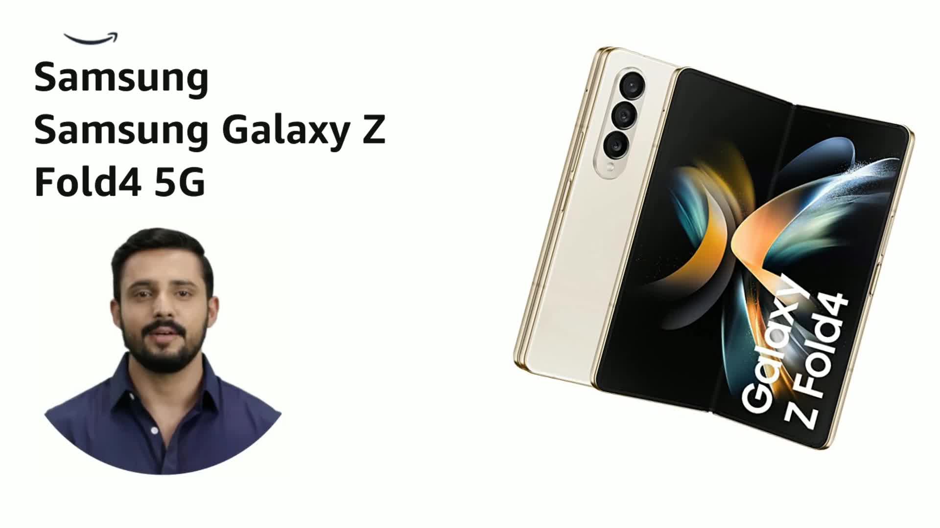 Refurbished) Samsung Galaxy Z Fold4 5G (Beige, 12GB RAM, 256GB