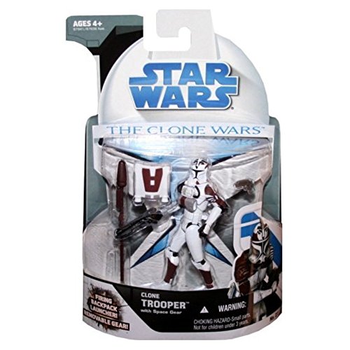 Holiday Deals 🛒 Hasbro Star Wars Clone Wars 2008 Clone Trooper with Space Gear Action Figure #21