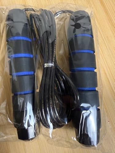 Adjustable Steel Jump Rope with Foam Handles for Fitness