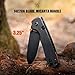 Vosteed Raccoon2.0 EDC Folding Pocket knife with Clip - Top Liner Lock Knife with 3.25
