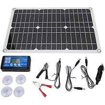 Solar Battery Trickle Charger Maintainer 18V 100W Portable Solar Panel Trickle Charging Kit for Car, Automotive, Motorcycle, Boat USB Controller 42 X 28cm