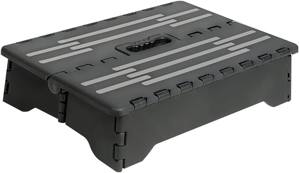 JSEIAJB Folding Step Stool Extra Wide Thickened Portable Car Outdoor Bathroom Indoor Camping Elder