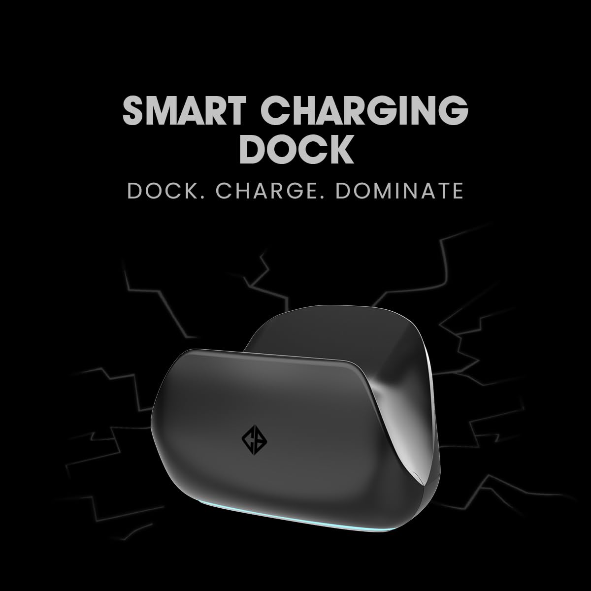 Cosmic Byte Blitz Tri-Mode Controller Charging Dock with USB Dongle Pass-Through & LED Indicator, USB Type-C Powered (Black) Controller not Included — Amazon image 3