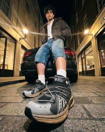 Image of Bacca Bucci x Discovery Vulcan Men's Outdoor Lifestyle Sneakers | Breathable Mesh Upper | Speed Lacing System | Cushioned EVA Midsole
