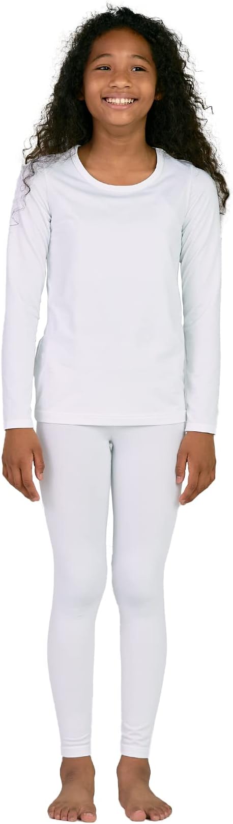 LAPASAGirl's Thermal Underwear Set, Kids Fleece Lined Long Johns Soft Winter Base Layer Top & Bottom (Thermoflux G03)