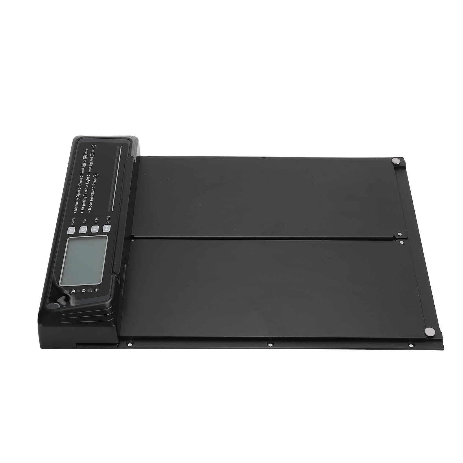 GLOGLOW Puerta Automática para Gallinero, Abridor de Puerta para Gallinero con Energía Solar, Automática para Pollo con Sensor de Luz, Temporizador, Control Remoto, Alarma