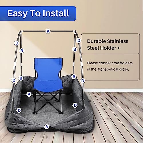 TOREAD Portable Folding Steam Sauna with 1000W&2L steam Generator, Personal Sauna Tent for Relaxation, Fast Heating in 6 Min, with Remote Control, Gray