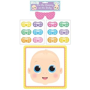 Henbrandt Baby Shower Party Game Pin De Dummy Fopspeen Op De Baby