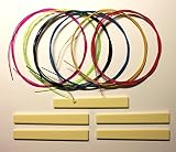 Generic Multi Colored Nylon Classical Guitar Strings Set Normal Color on Copper Wound Plus 5 pcs Pla
