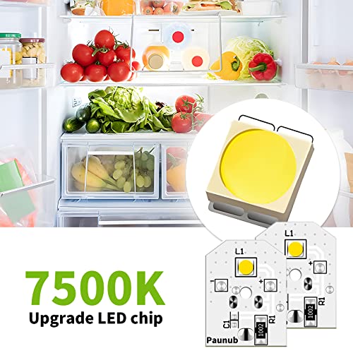 New Upgraded Wr55X11132 Ge Refrigerator Light Replacement Led Compatible Wr55X25754 Wr55X26486 Wr55X30602 Eap12172918 4590213 Ap6261806 Ps12172918, No-Include Plastic Cover, 2Pcs In One #TOP1