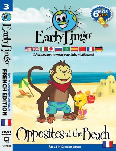 EARLY LINGO - OPPOSITES AT THE BEACH PART 3 FRENCH EDITION