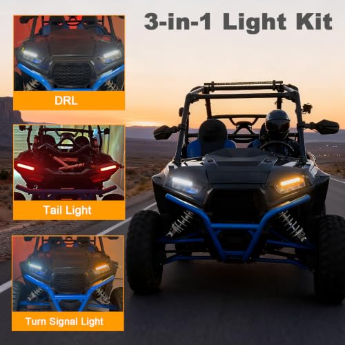 BystralX UTV Turn Signal Kit with DRL, Plug and Play Street Legal kit by BystralX - Used condition - Image 2