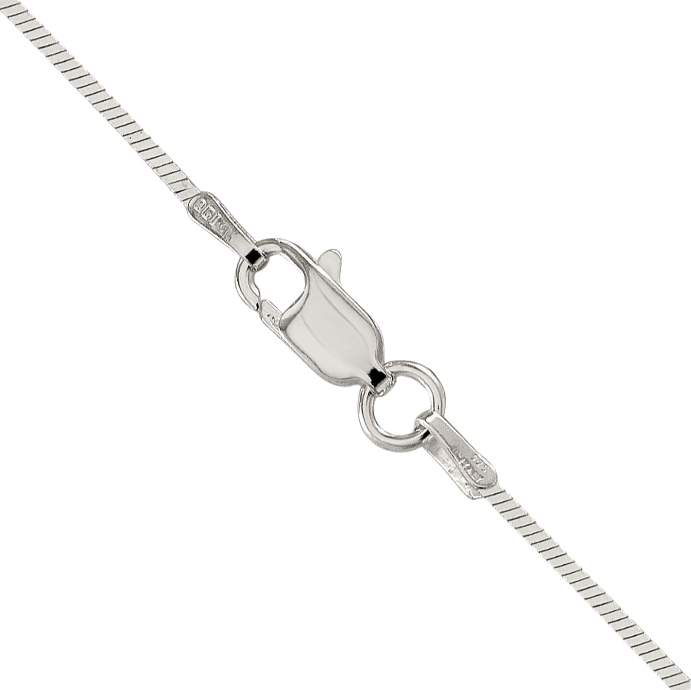 IceCarats 925 Sterling Silver 1mm Dainty Square Snake Chain Necklace Polished, Matte