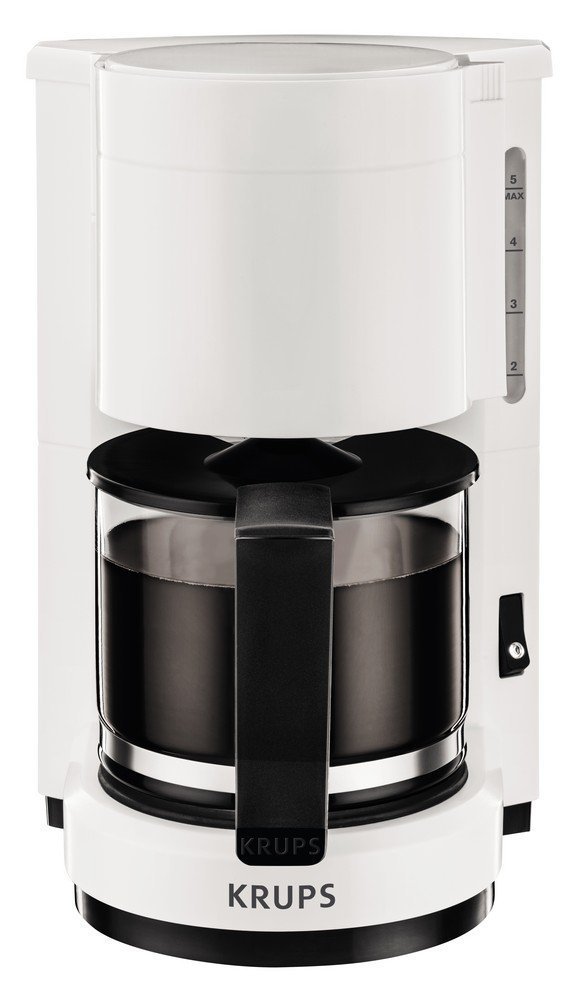 Krups F1830110 Cafetière Aroma, Blanc/Noir,24,6 x 19,40 x 27,8 cm