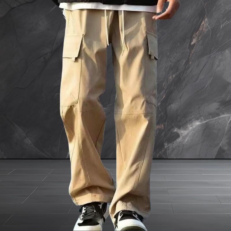 Pantalon cargo long homme style américain décontracté pour les sorties week-end