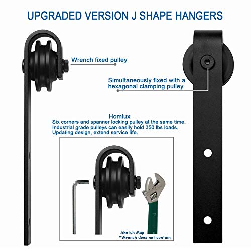 6.6 FT Barn Door Hardware Kit - Image 8