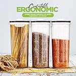 Utopia Kitchen Cereal Containers Storage Set – 2 Pack 4L(135.2 oz) Airtight Food Storage Containers with Lids, BPA-Free Cereal Dispensers for Pantry Organization and Storage (Clear) - Image 3