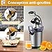 YISSVIC Exprimidor Eléctrico Zumo, Exprimidor de Palanca de Naranja Acero Inoxidable 130W