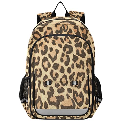 Sac à dos léopard cool et résistant pour préado de 10-12 ans